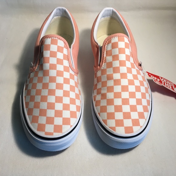 Vans Slip On Checkerboard Pink Cream (NWT) - Picture 2 of 12